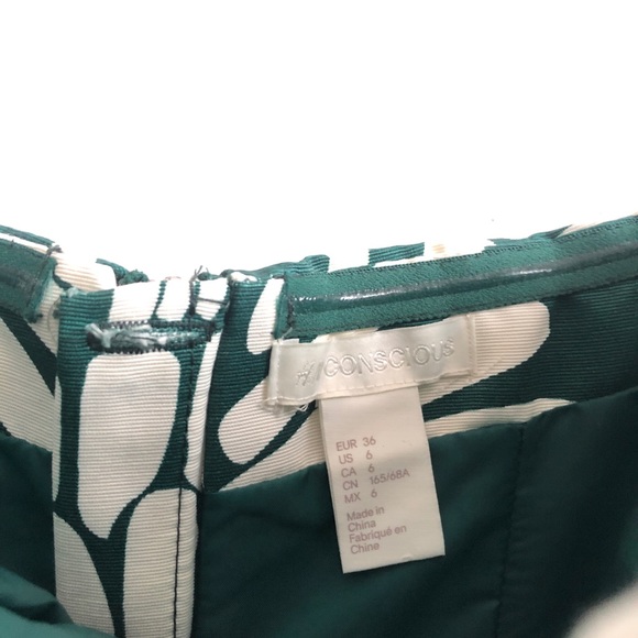 H&M Conscious Green Leaf Strapless Romper Size 6 - Picture 6 of 6
